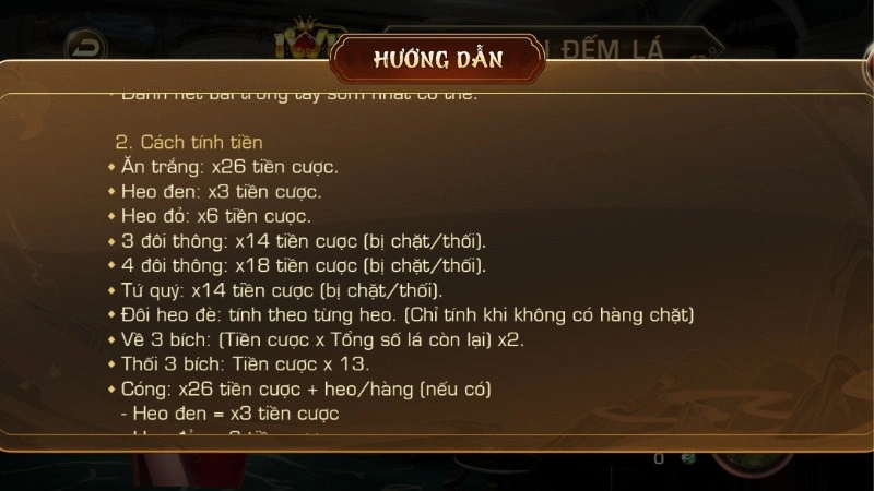 Cách tính tiền thưởng khá đơn giản